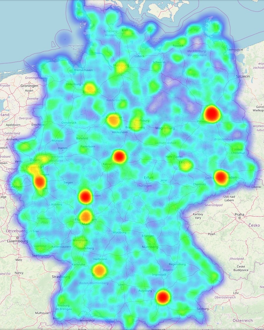 Wo werden die meisten Fahrräder gestohlen